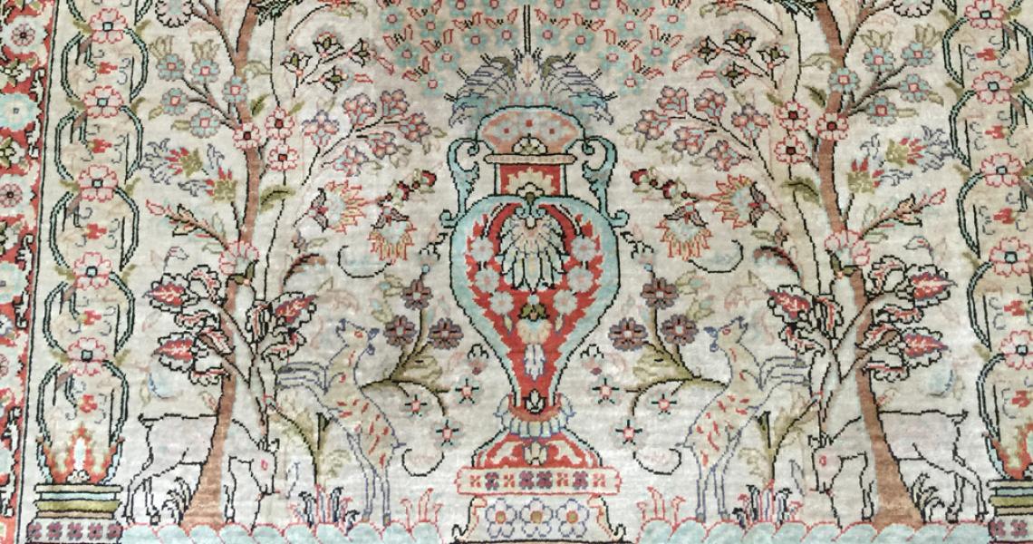 Persian Silk Carpet 5155